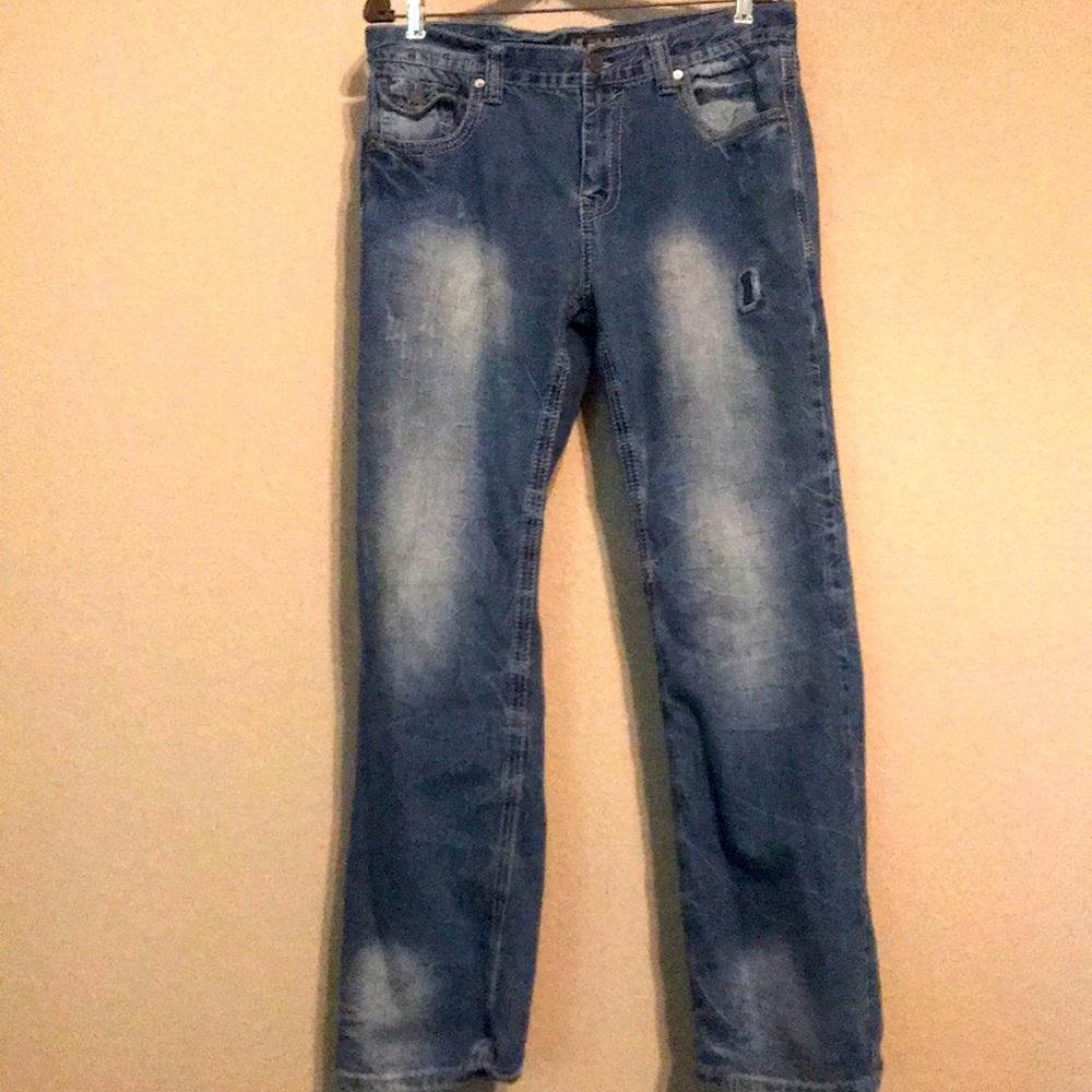 VINTAGE MENS BLACK BRAND JEANS